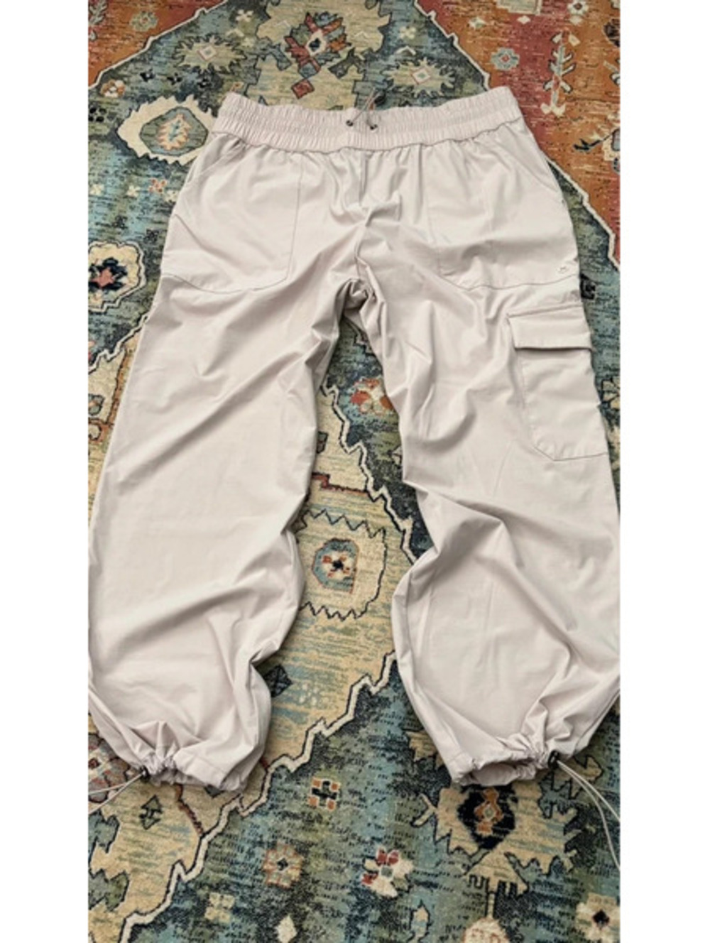 RBX Active Light Gray Cargo Jogger Pants M